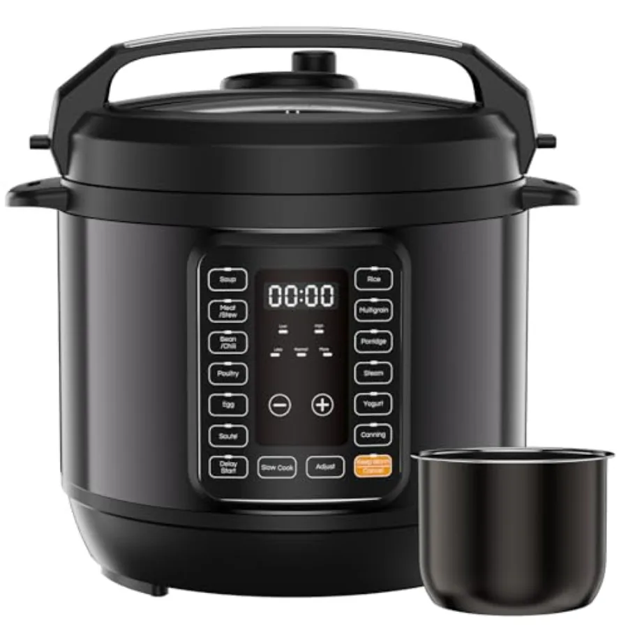 電気圧力鍋 16-in-1電気圧力鍋 6QT プログラム可能なマルチクッカー 12種類の