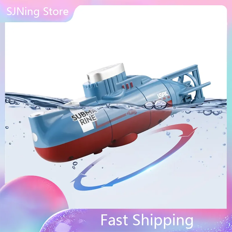 Mini RC Submarine High Speed Waterproof Simulation Floating Model Electric Remote Control Boat Gifts Toys for boys