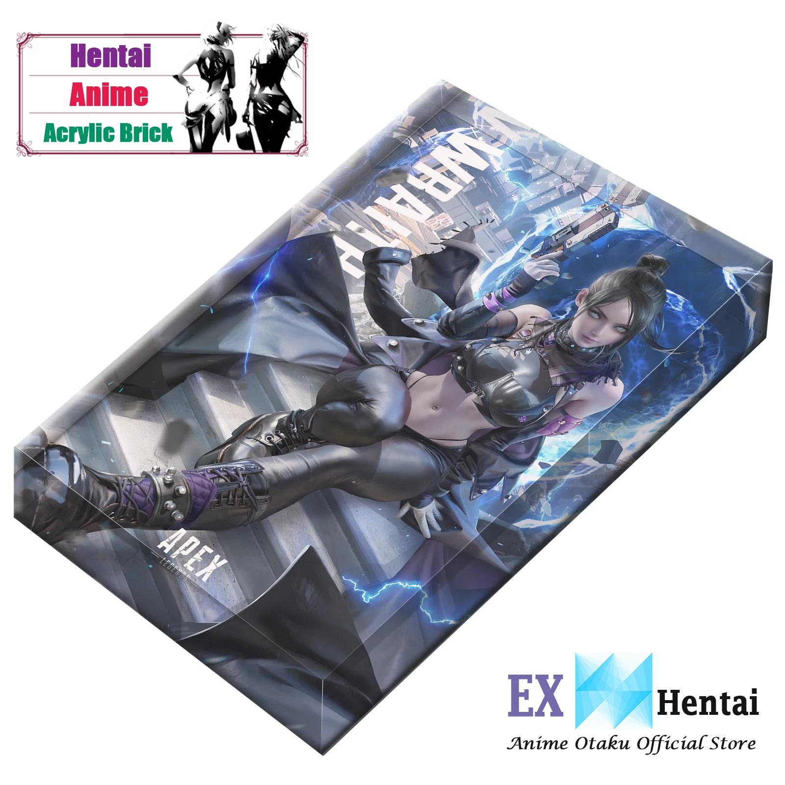 كتلة أكريليك مثيرة من Wraith Apex Legends Voidwalker، حامل فني من Gamer Merch، ديكور مكتب قابل للجمع مخصص، هدية Otaku #2