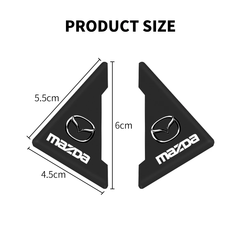 2Pc Car Door Corner Cover Bumper Anti-scratch Protector For Mazda 3 Alexa CX30 CX-4 CX5 CX-5 CX8 CX-8 CX-30 CX9 CX-9 Accessories