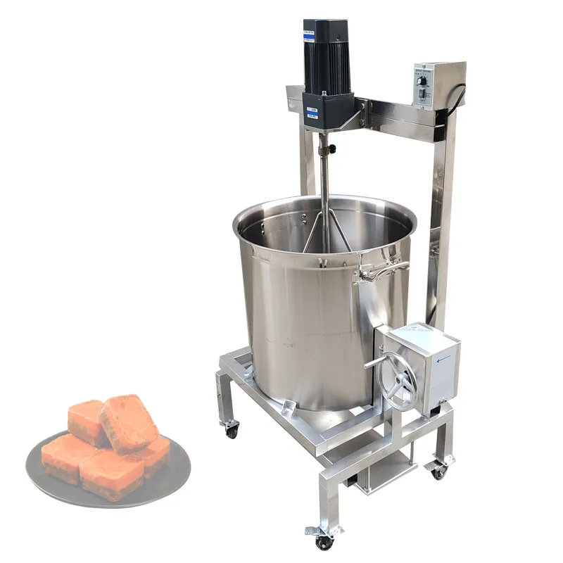 Hot Pot Sauce Soup Stir-frying Machine Soup Syrup Sauce Cooker With Mixer Gas Stirring Pot For Garlic Chili Sauce