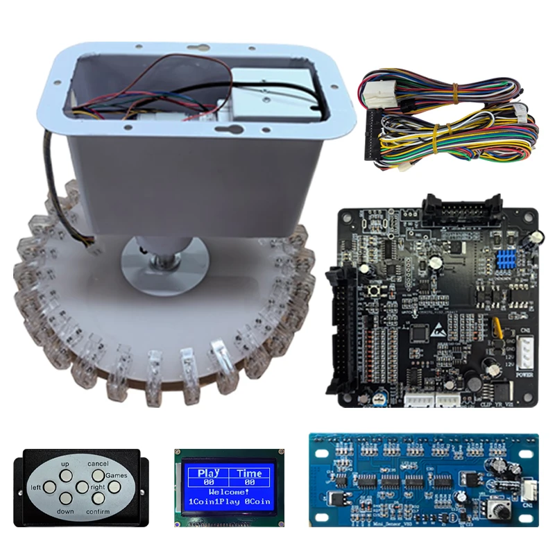 

30-Clip Arcade Claw Machine Kit – Compact Clip-Style Prize Grabbing System with Mainboard, Turntable, Sensors & Setup Card