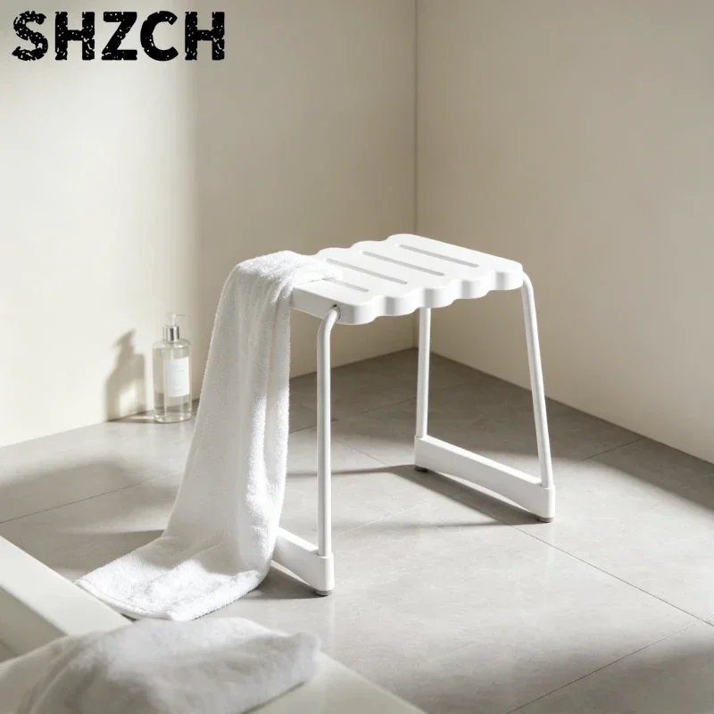 Elderly Shower Stool with Anti-Slip Pads, Secure Bathing Chair for Seniors, Fall-Proof Shower Seat & Waterproof Bath Stool