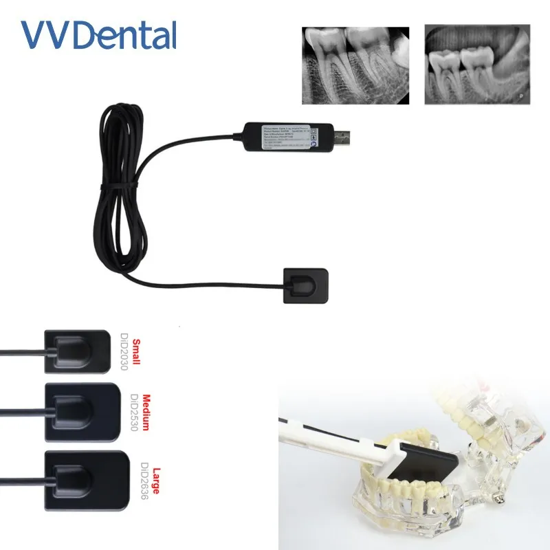

VV Dental High Clean Image X Ray Sensor With Handheld Bracket Lab Dentist Device USB Connection for Adult/Children Oral Sensor