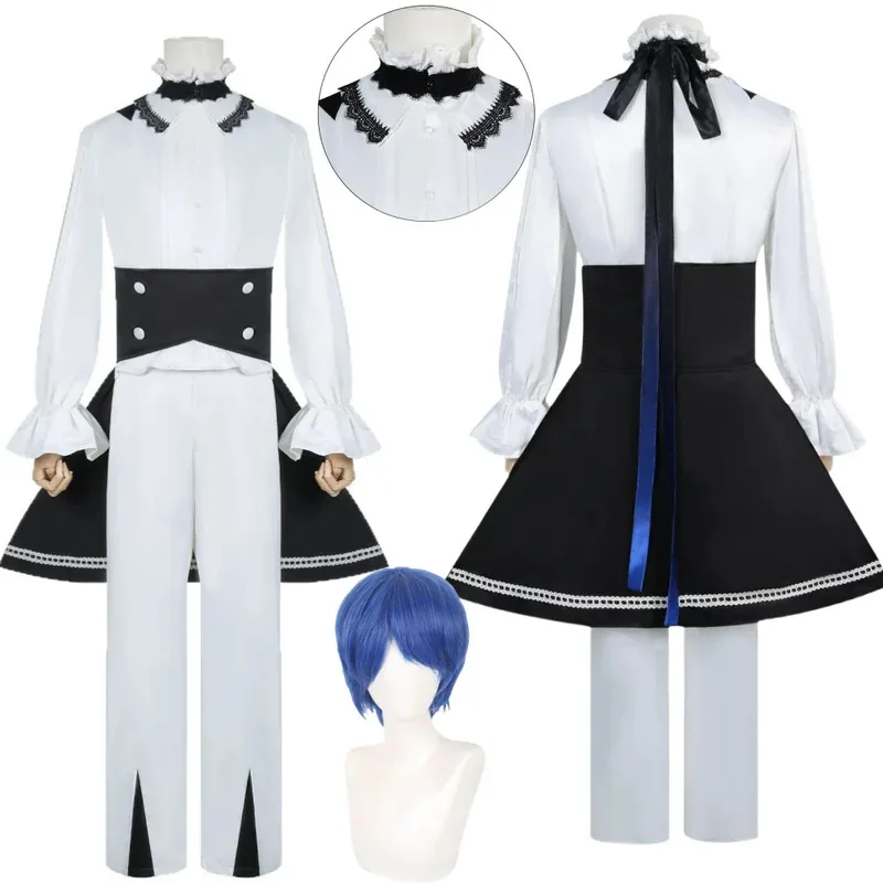 

Кайто Косплей Костюм Красочный Сценический Парик KAITO Аниме Анимационный Костюм Одежда Для Выступлений