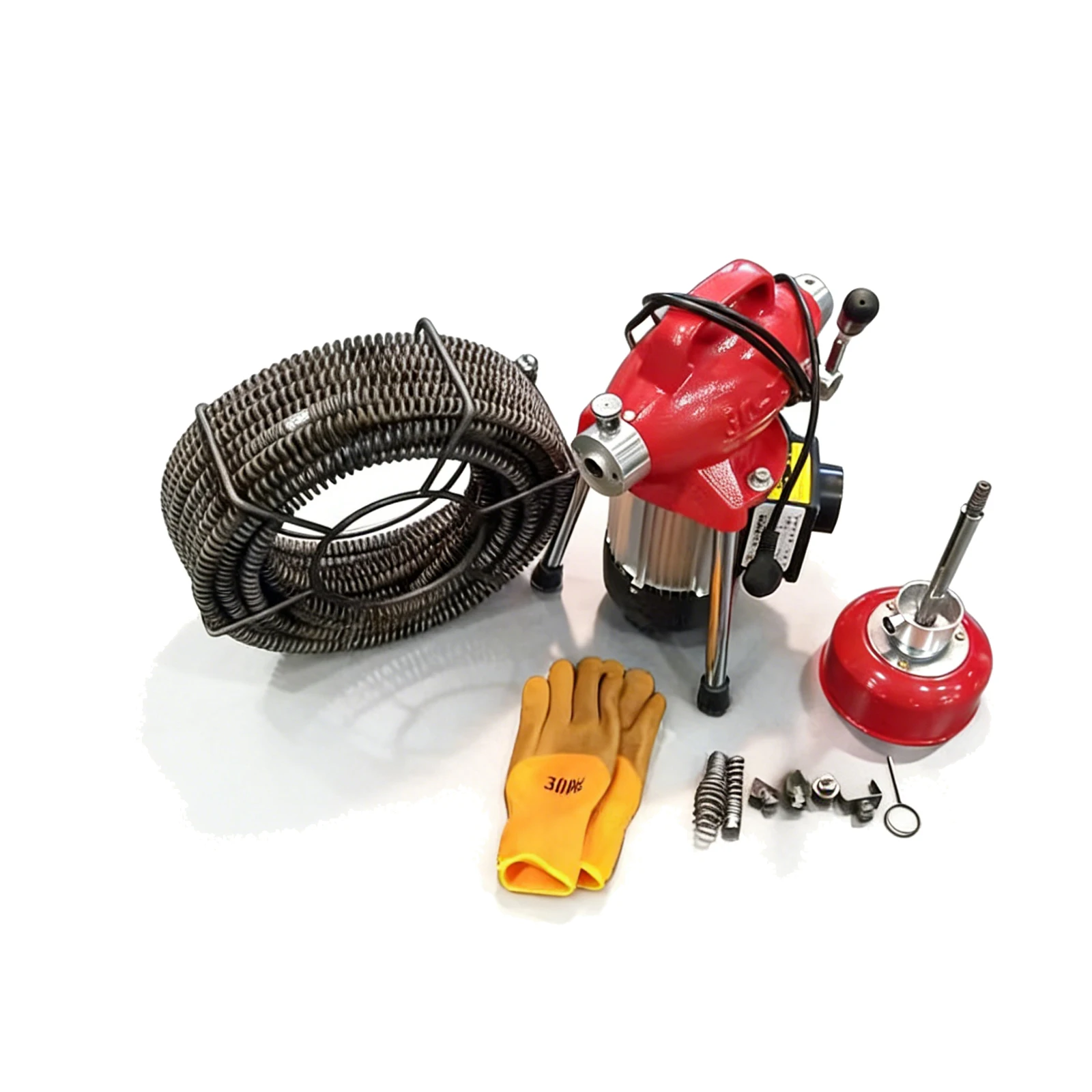 GQ-75 Electric Drain Cleaner Machine, 82FT Auto-Feed Drain Auger Sewer Snake 500W 400 RPM Portable Drain Drill for 3/4