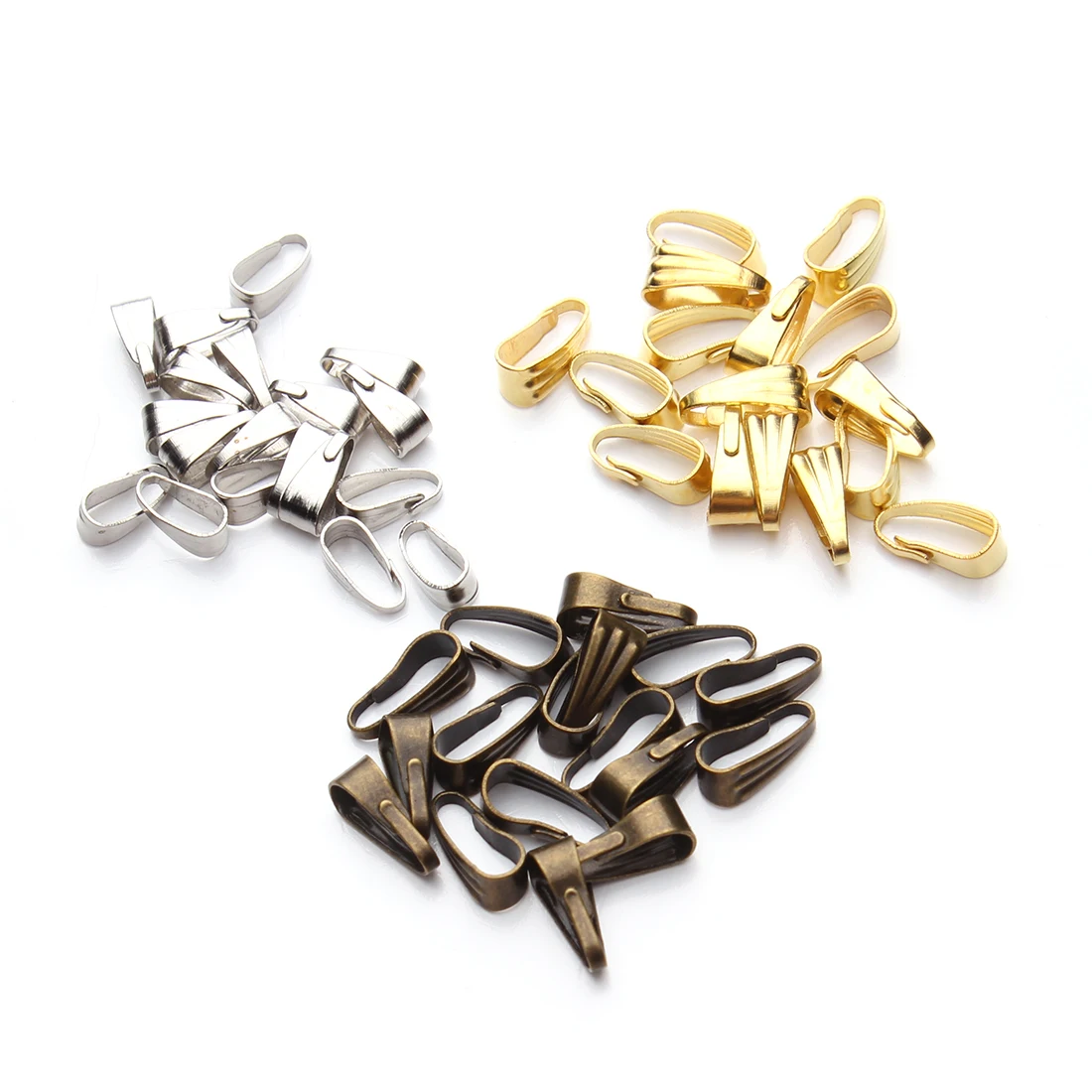 200 Stuks Hanger Clips Pinch Bail Gesp Connectoren Ketting Haken Voor Sieraden Maken Onderdelen Accessoires Benodigdheden