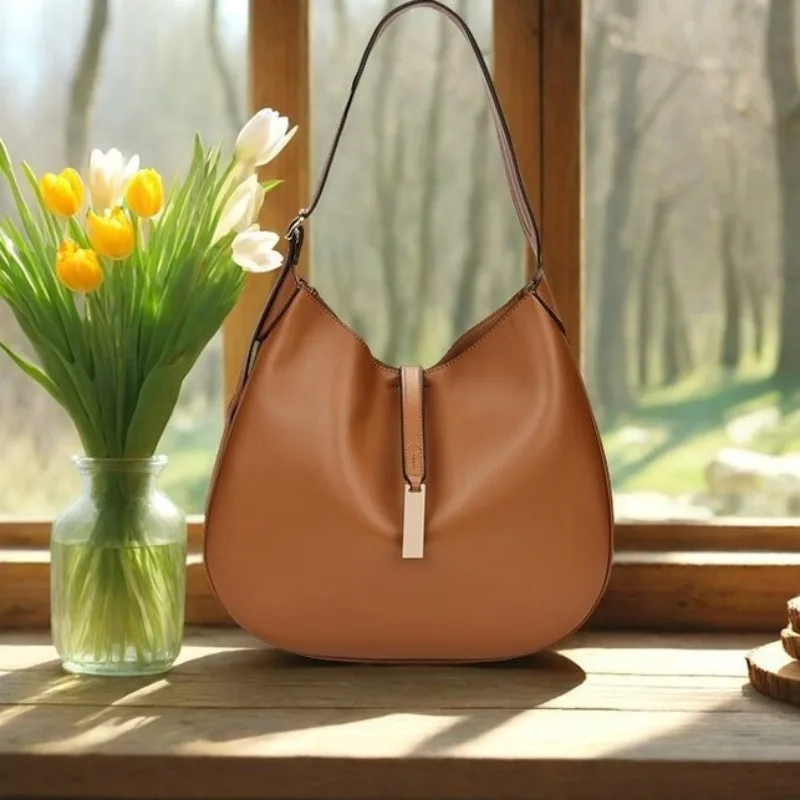 

Женская сумка-тоут со звездами 2025, женская сумка большой вместимости для подмышек, полукруглая сумка-ведро, через плечо на одно плечо