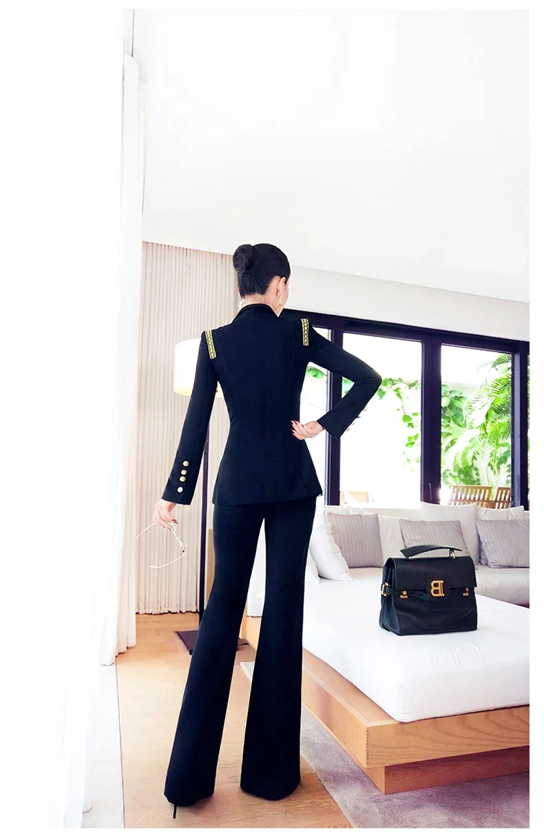 new spring and autumn Fashion casual brand female women girls coat pants suits sets clothing