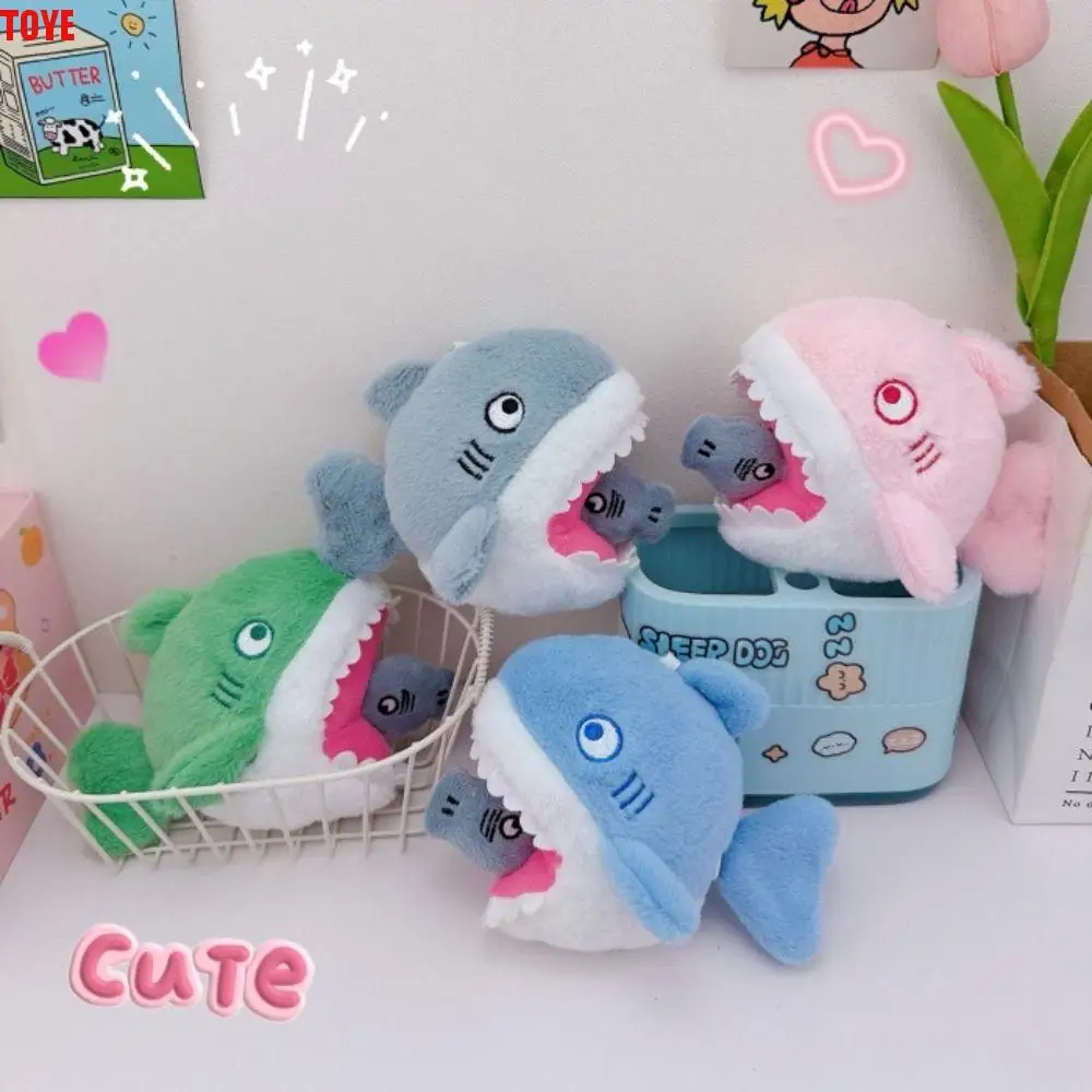 

Cartoon Shark Blue Shark Plush Keychains Stuffed Doll Stuffed Animal Blue Shark Pendant Simulation Soft Plush Shark Keyring