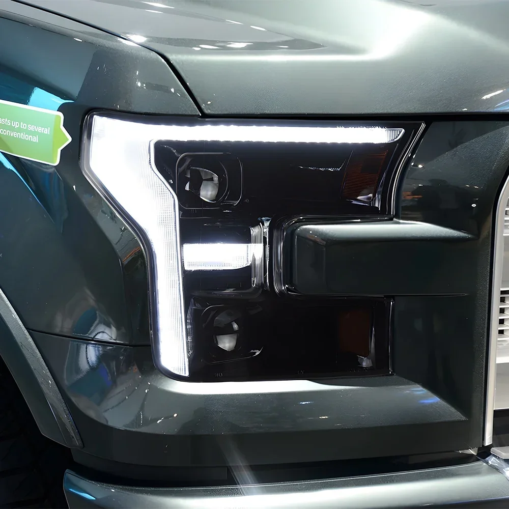 

For Ford Raptor F150 2015-2017 LED Car Front Lamps Assembly Upgrade New Style Dual Projector Lens Auto Headlights Accessories