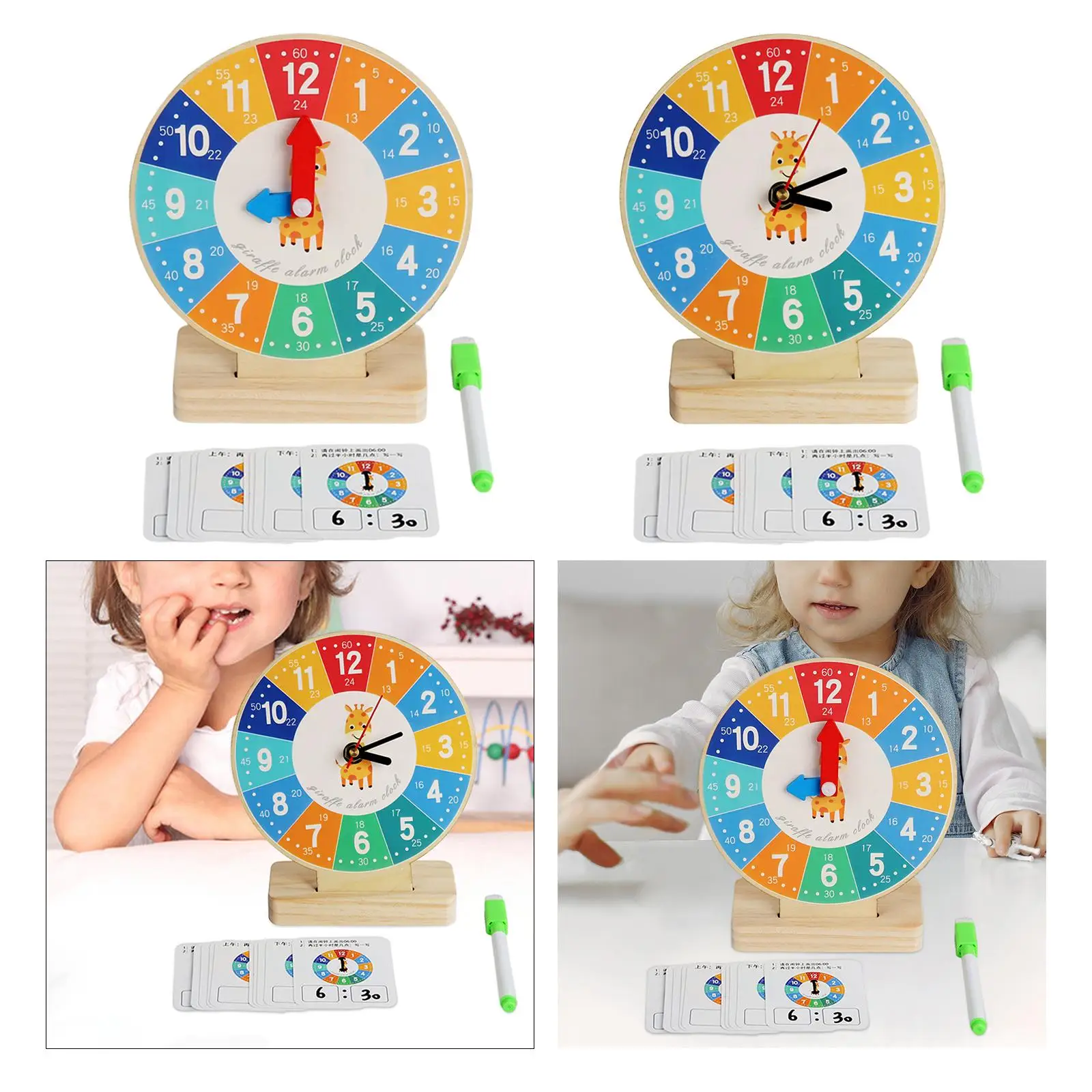 Teaching Clocks for Kids Sensory Toy for Kindergartner Boys and Girls Kids