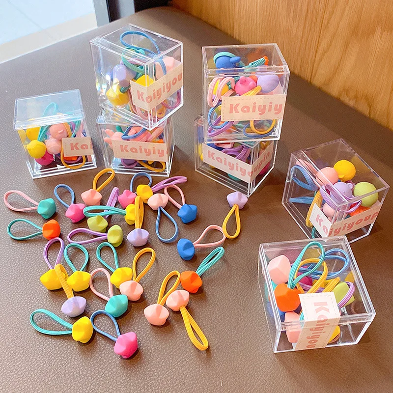 

Rubber bands do not hurt hair hoop high elastic hair rope children's hair accessories small pull head rope girls' headdress