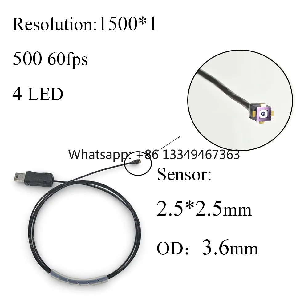 Customized Medical  Camera Module, 1500*1500 High Resolution, Mini USB Interface