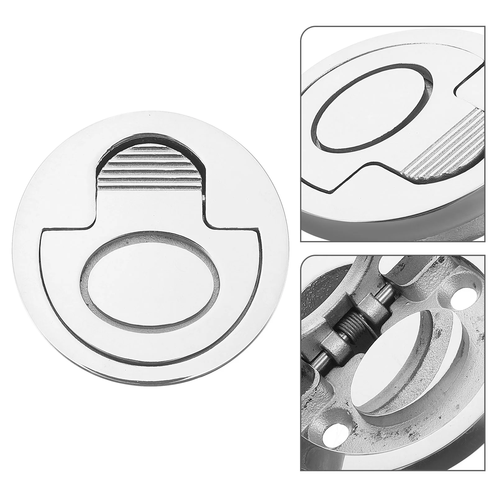 

Yacht Hardware Pull Tab Kitchen Cabinet Handles Boat Deck Hatch Floor Latches Bottom of Flush Lifting Stainless Steel Recessed