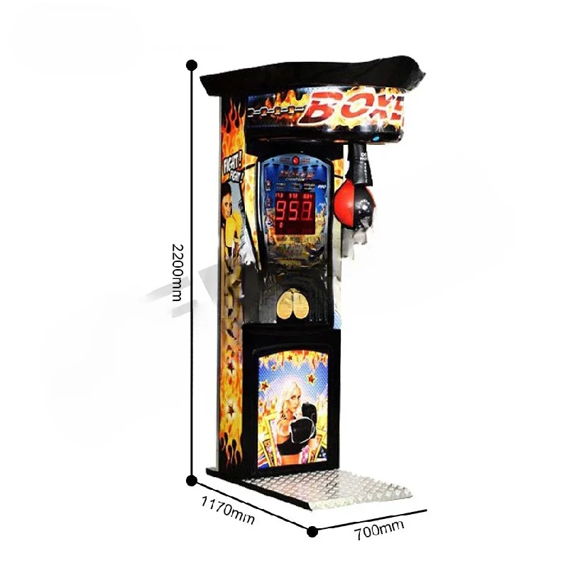 Customized Amusement Game Coin Operated Electronic Big Punching Dynamic Boxing Arcade Game Machine