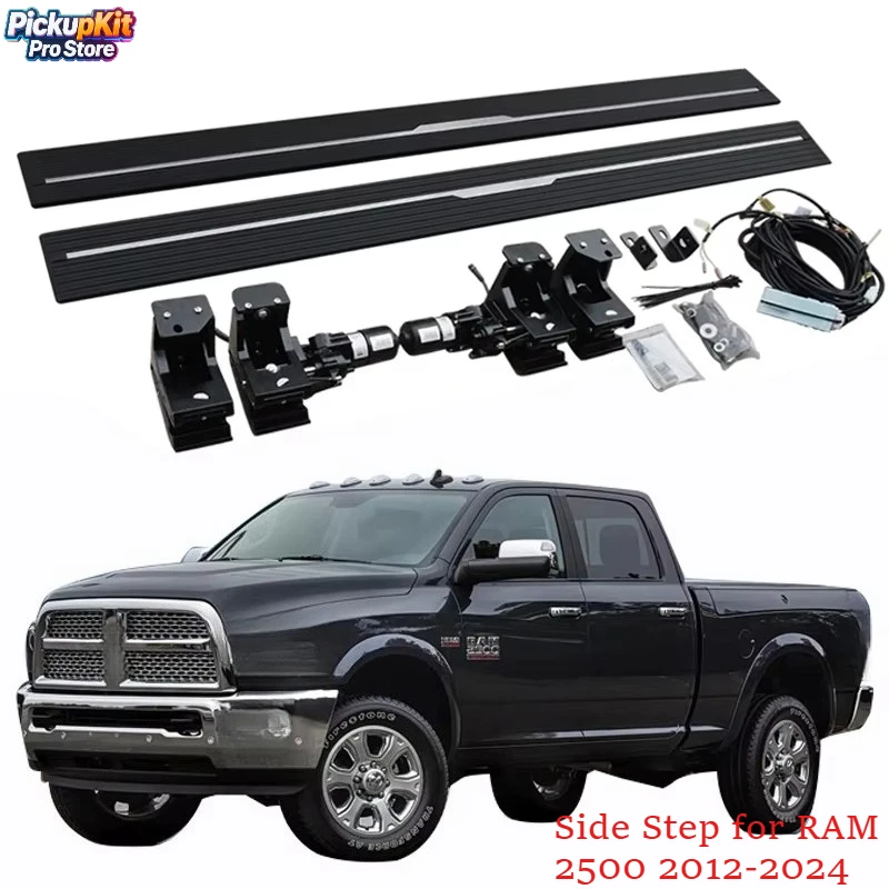 

Premium Heavy Duty Electric Power Running Board Side Steps for RAM 2500 2012-2024