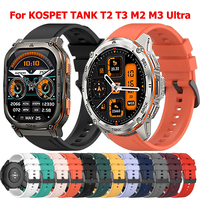 22mm Sport Silicone Strap For KOSPET TANK T2 T3 M2 M3 Smartwatch Watchband Bracelet For KOSPET TANK T3 M3 Ultra Wristband Belt ﻿