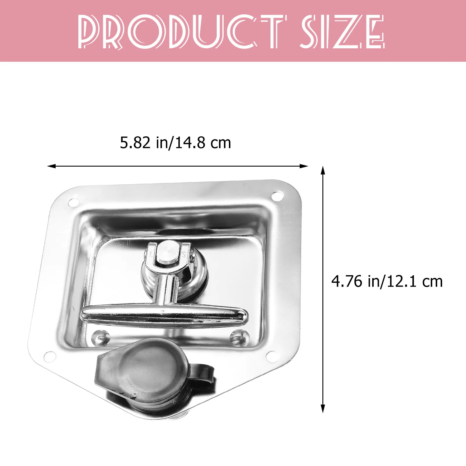 Heavy Duty T Handle Latch Stainless Steel Rv Trailer Door Lock Replacement Camper Folding T Shape Rust Proof Secure