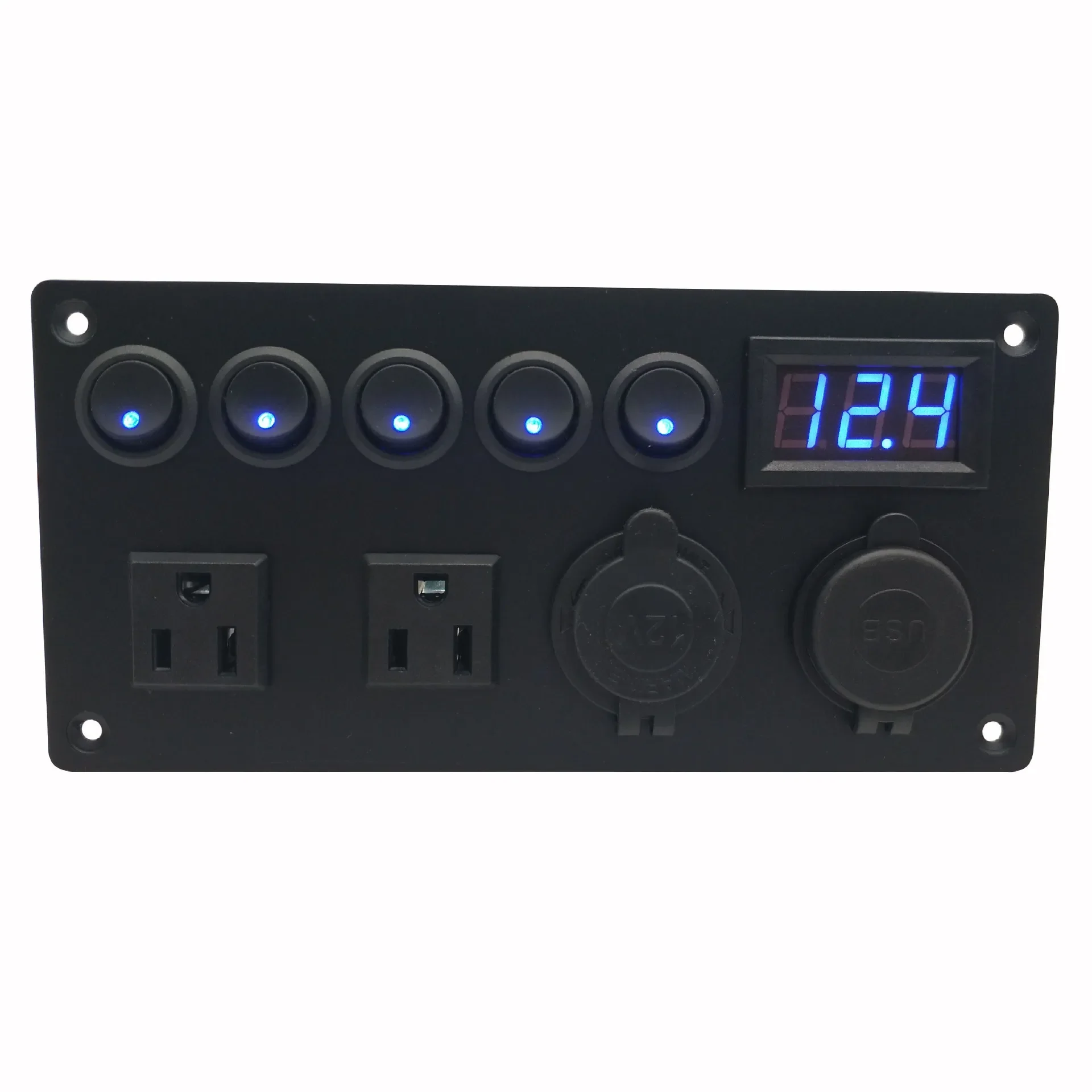 

5-person Cat Eye Yacht Cab Bar Control Combination Panel Switch Power Socket+car Mounted