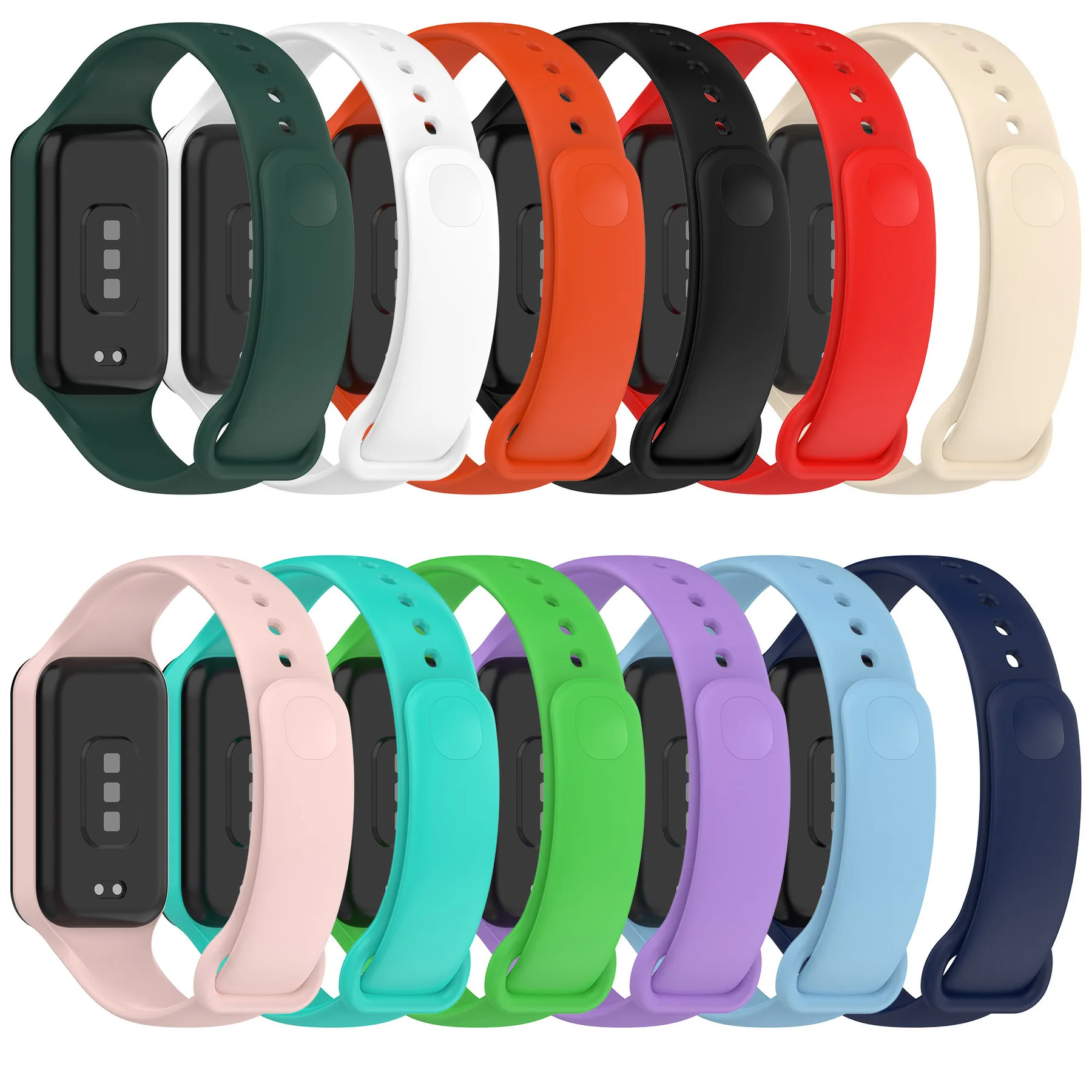Correa de silicona para reloj inteligente, repuesto de pulsera para Redmi Band 2, Xiaomi 8