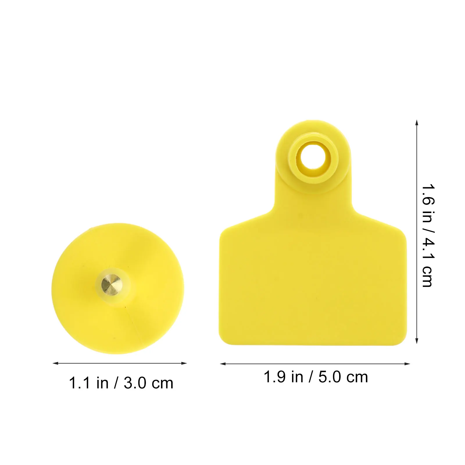 100 pezzi di animali di maiale per bovini, pecore, cavalli, bestiame, forniture per orecchie, etichette per orecchie di animali, etichette identificative, forniture per la gestione agricola