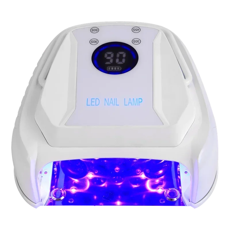 

Perfect2026 2024 перезаряжаемая лампа для ногтей из алюминиевого сплава, черная портативная беспроводная УФ-светодиодная лампа для ногтей с аккумулятором 15600 мАч