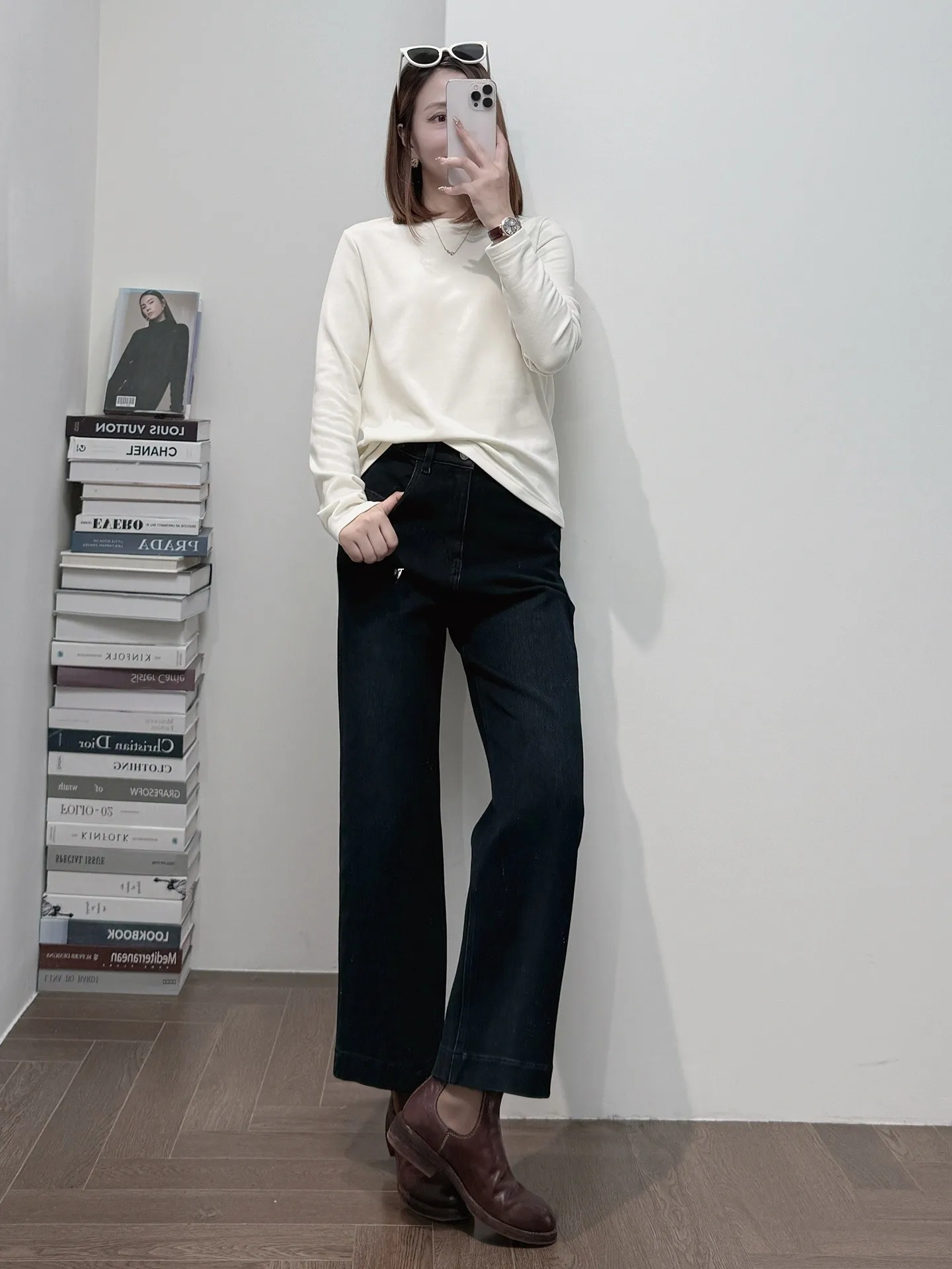 

Антистатическая трикотажная футболка с длинным рукавом и круглым вырезом из ацетата, теплая, приятная к телу, высокоэластичная