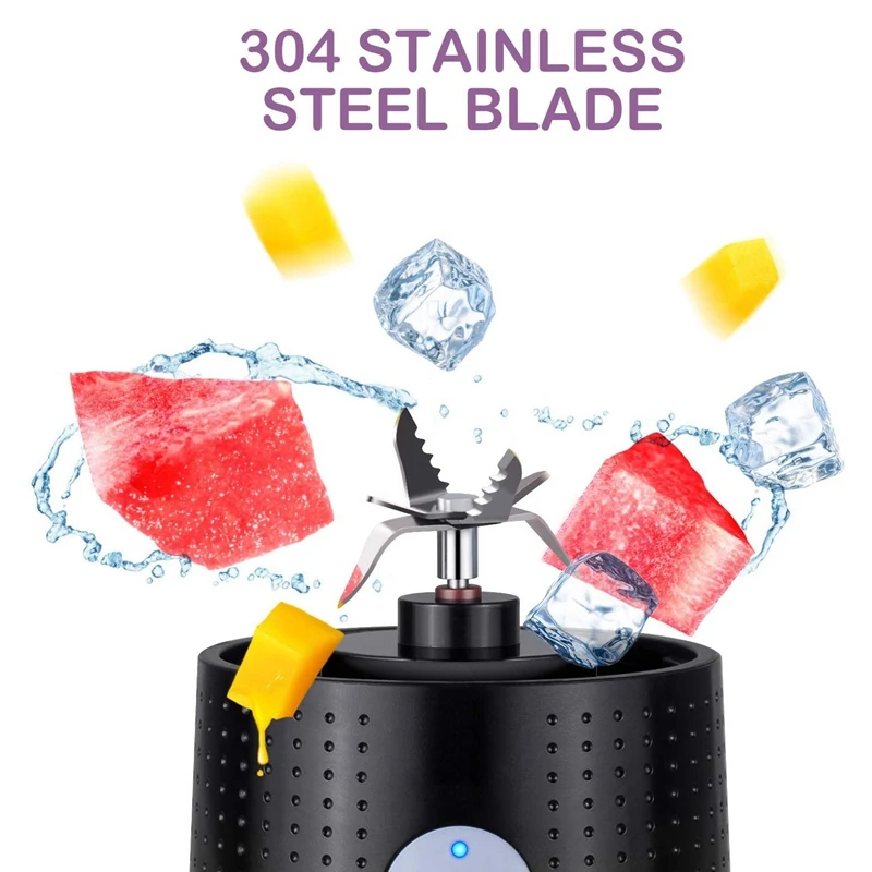 Электрическая соковыжималка для фруктов, блендер, портативный персональный USB аппарат для приготовления смузи с молоком для детей, миксер, чашка для дома, путешествий, офиса