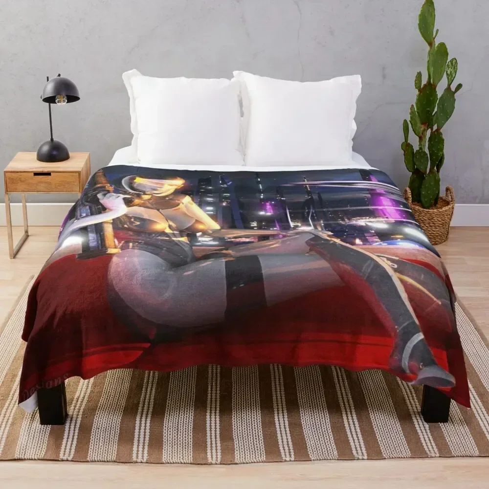 

Mass Effect 3: EDI Digital Shiny Painting Throw Blanket Soft Comfort Blanket for Reading Watching TV