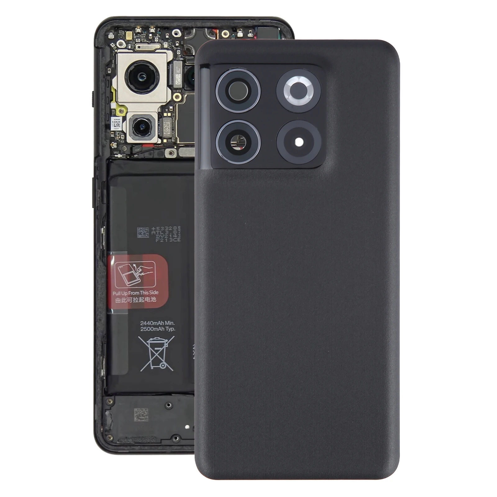 For OnePlus 10T Battery Back Cover with Camera Lens Cover