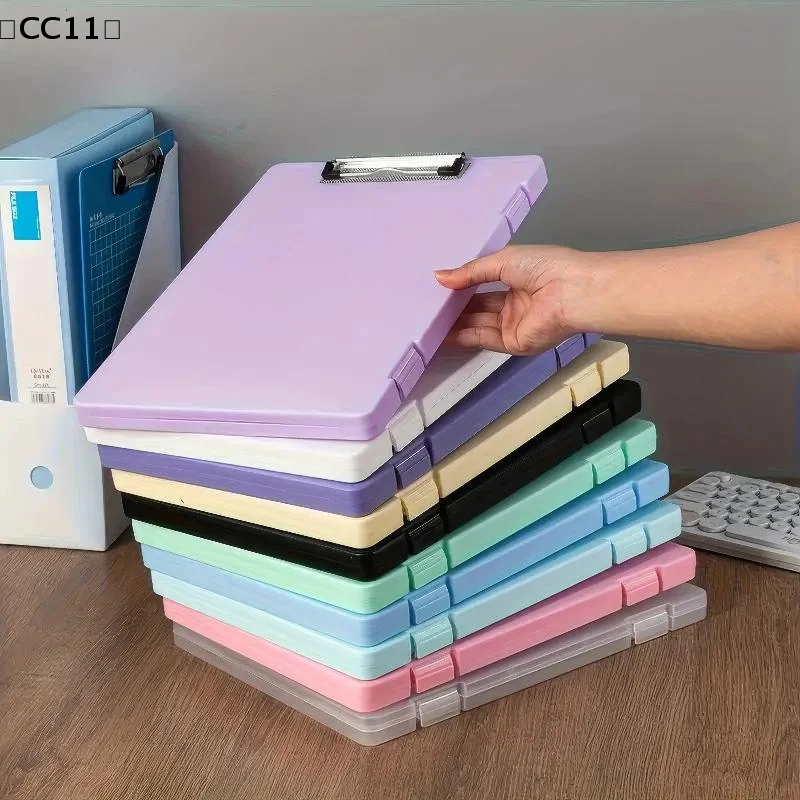 

1 Piece Color Folder Storage Box, Multifunctional Desktop Organizer, For Daily Organization Use Of Office Documents〔CC11〕