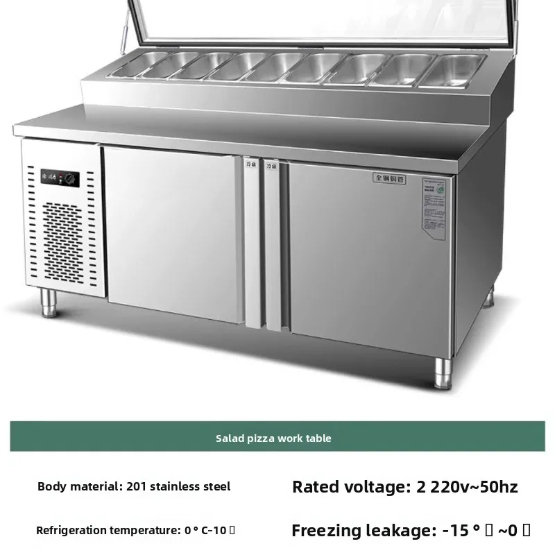 Slotted salad Taiwanese fruit fishing dessert freezer, refrigerated display cabinet