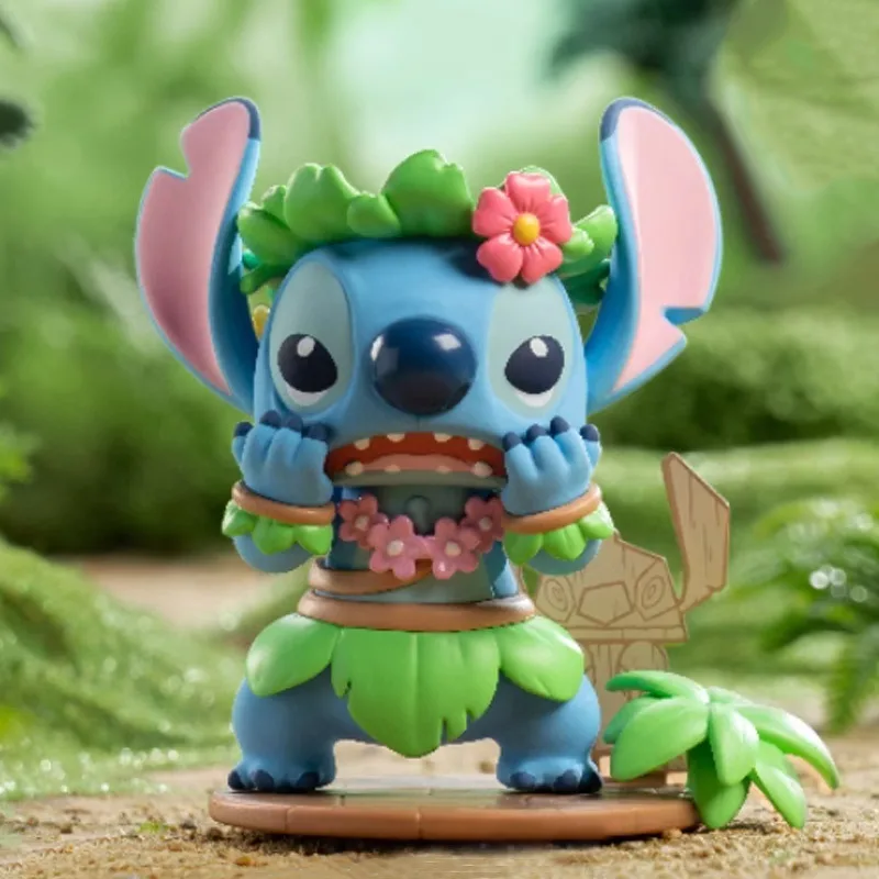 Stitch caixa cega kit de garagem bonito dos desenhos animados disney boneca brinquedo ornamento desktop kawaii moda decoração do quarto presentes do feriado