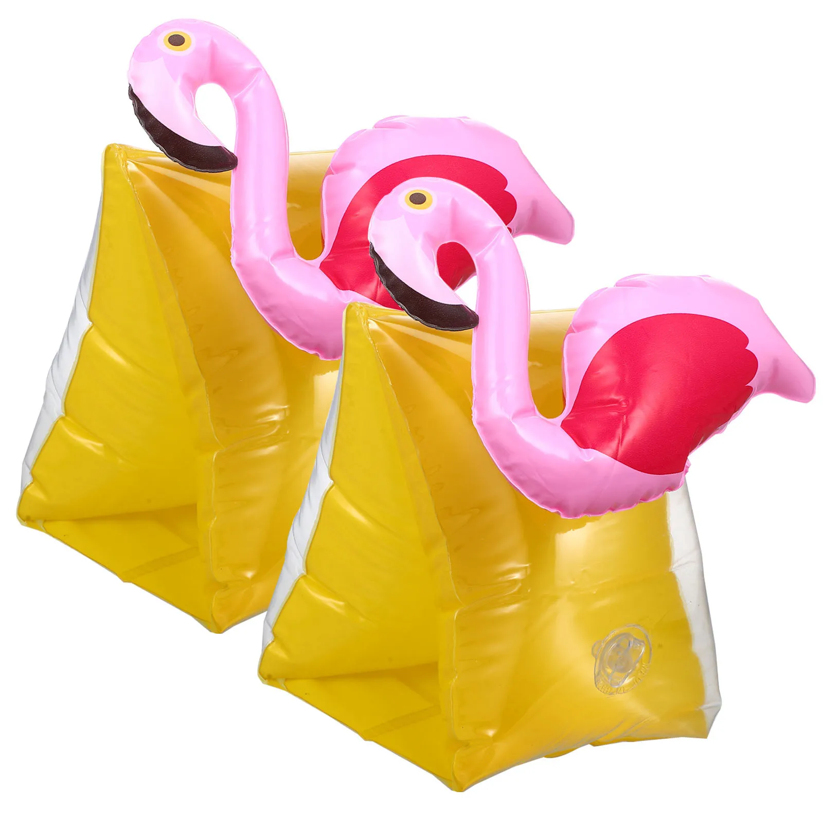 2 قطعة ذراع فلامنغو يطفو الاطفال نفخ السباحة الأكمام الذراع العائمة خواتم بركة السباحة اكسسوارات الاستخدام في الهواء الطلق #6