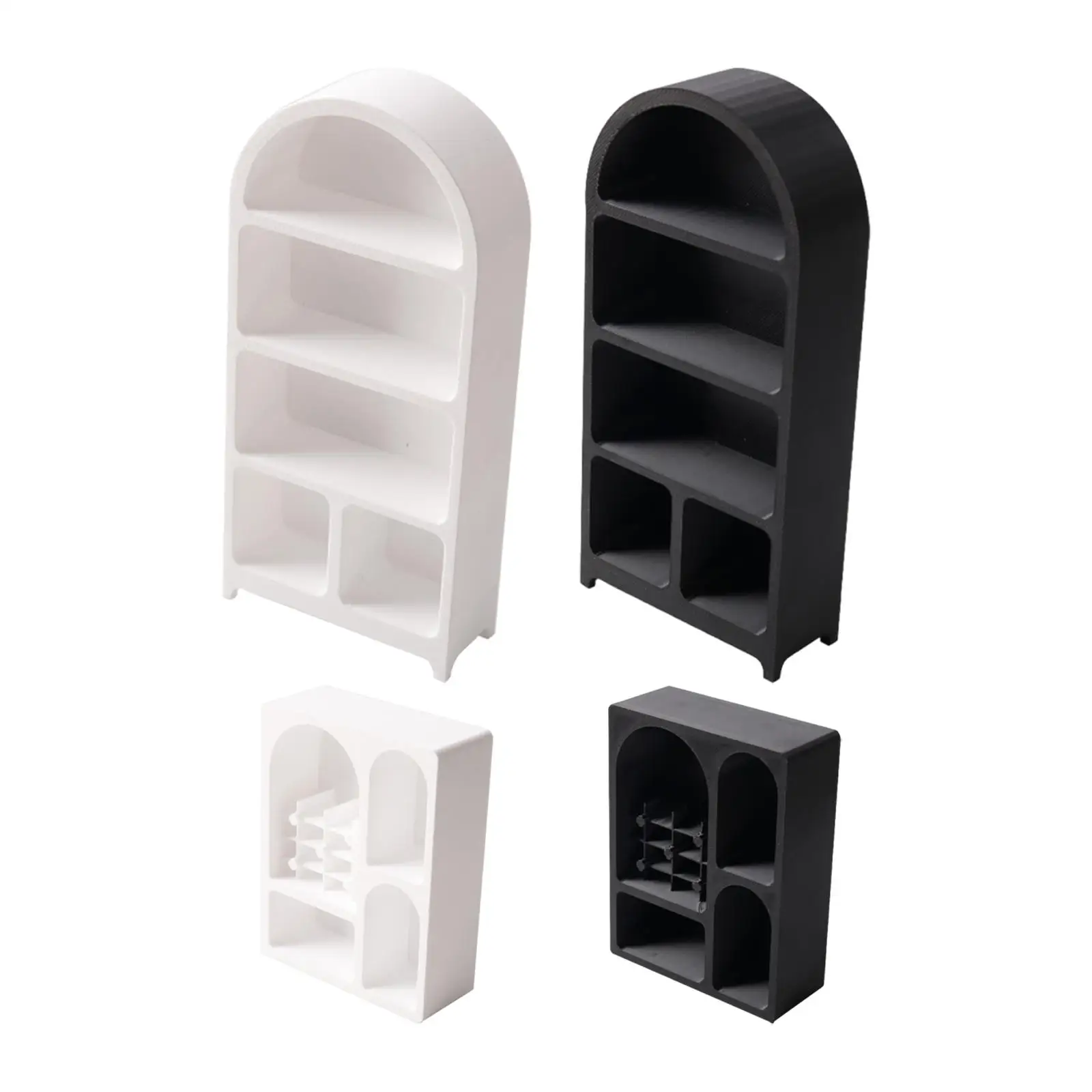 Dollhouse Miniature Bookshelf 1 12 Scale PETG Bookcase Storage Cabinet for DIY Dollhouse Furniture Accessories