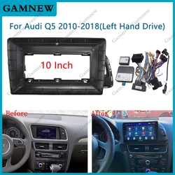 10 Inch Car Fascia Frame Adapter Canbus Box Decoder Android Radio Dash Fitting Panel Kit For Audi Q5 2010-2018