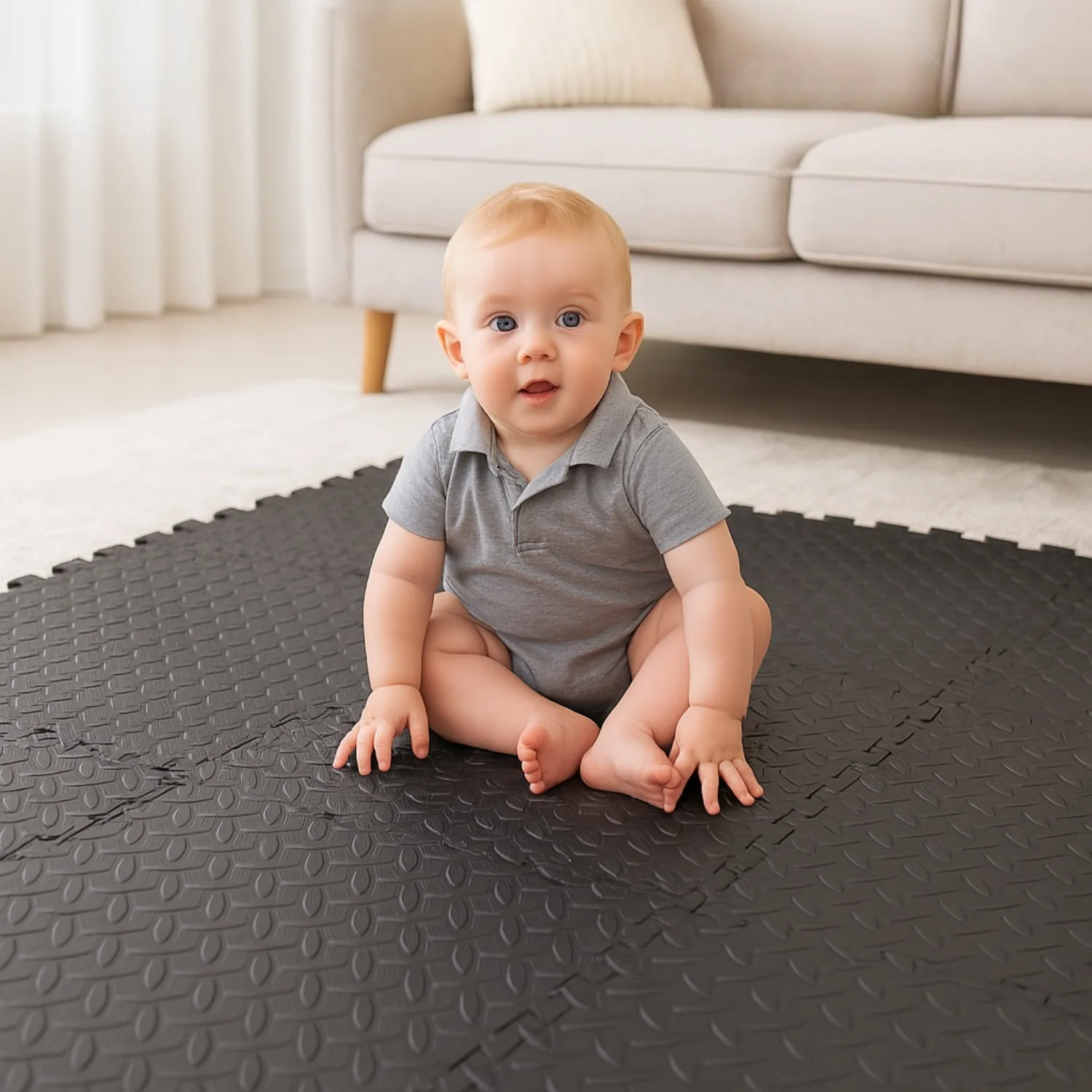 

8Piece Baby Foam Floor Tile Non-slip and Waterproof Children's Play Mat Suitable for Boys Girls Pets Home Classrooms and Gyms