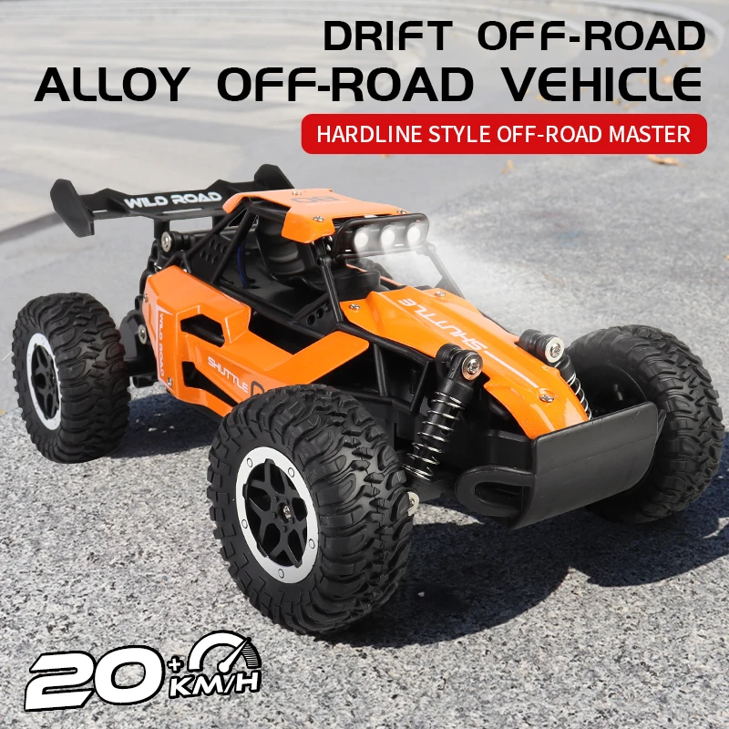 ZWN 1:20 Alloy RC Car With Led Lights 2.4G Radio Remote Control Cars Buggy Off-Road Control Trucks Boys Toys for Children Gifts