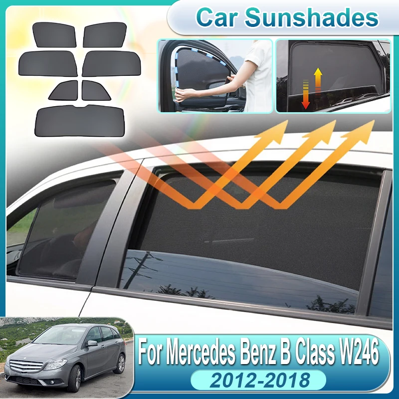 

For Mercedes Benz B Class Accessories W246 2012-2018 Car Side Window Sunshade Winscreen Folding Sun Visor Auto Cover Accessories