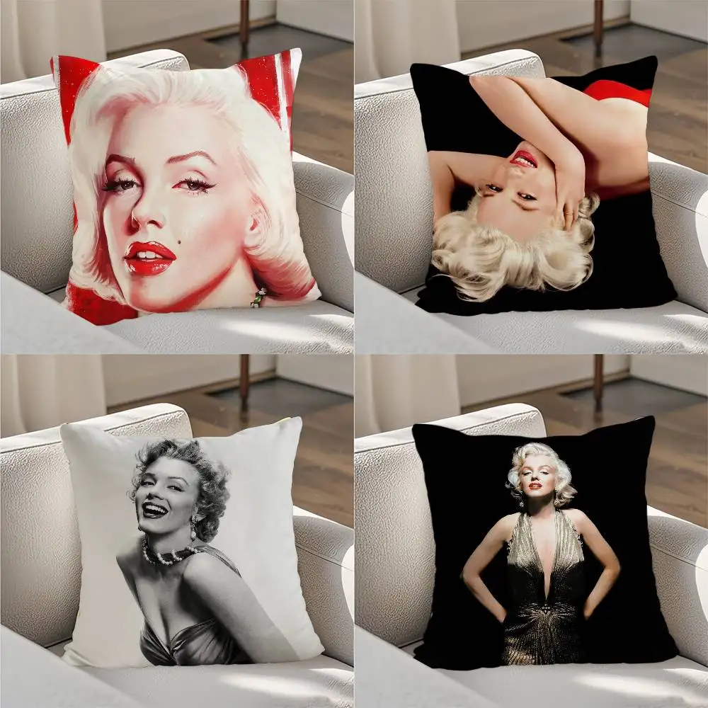 

M-Marilyn M-Monroe Pillow Case Luxury Double-sided For Car Pillows 45x45 Cushions Cover Home And Decoration Sofa Pillowcase 50x5