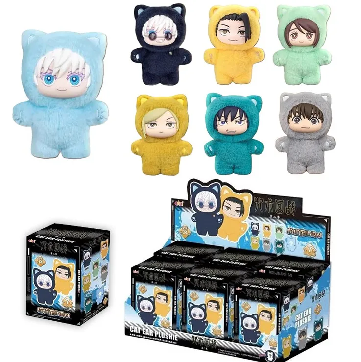 

Плюшевая кукла Jujutsu Kaisen, слепая коробка — коллекционная игрушка-фигурка аниме, мягкая хлопковая кукла, милый подарок Kawaii для детских фанатов