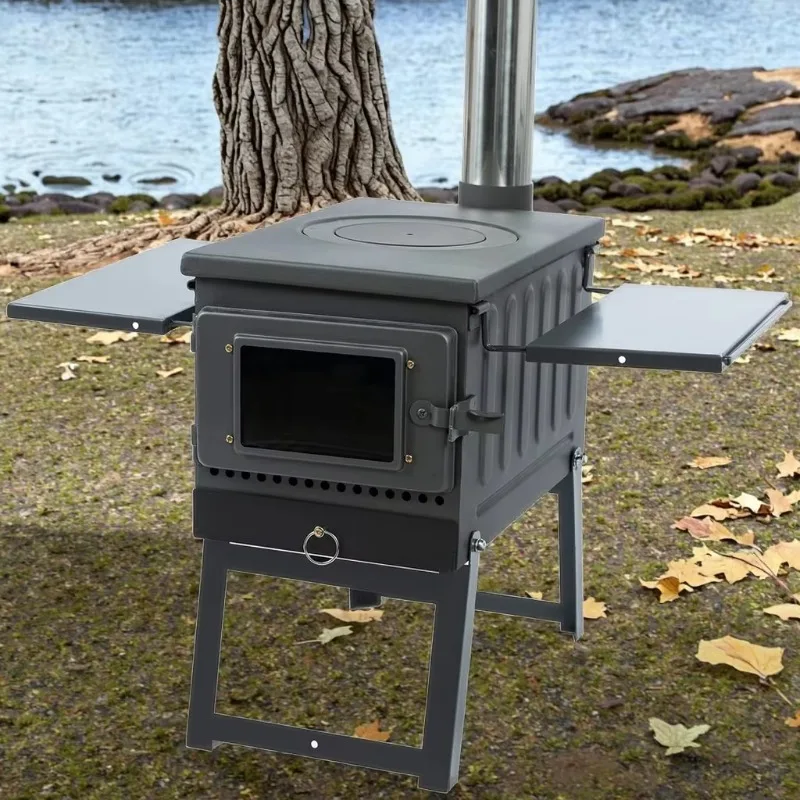 

Wood Burning Ball Fire Camping Stove Household Portable Camping Stove BBQ Eco-friendly Wood Burning Stove