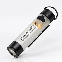Mini lampe torche LED rechargeable 5050, lampe de poche à clipser sur chapeau, porte-clés, lampe de travail portable pour le camping, la randonnée et les activités de plein air 6