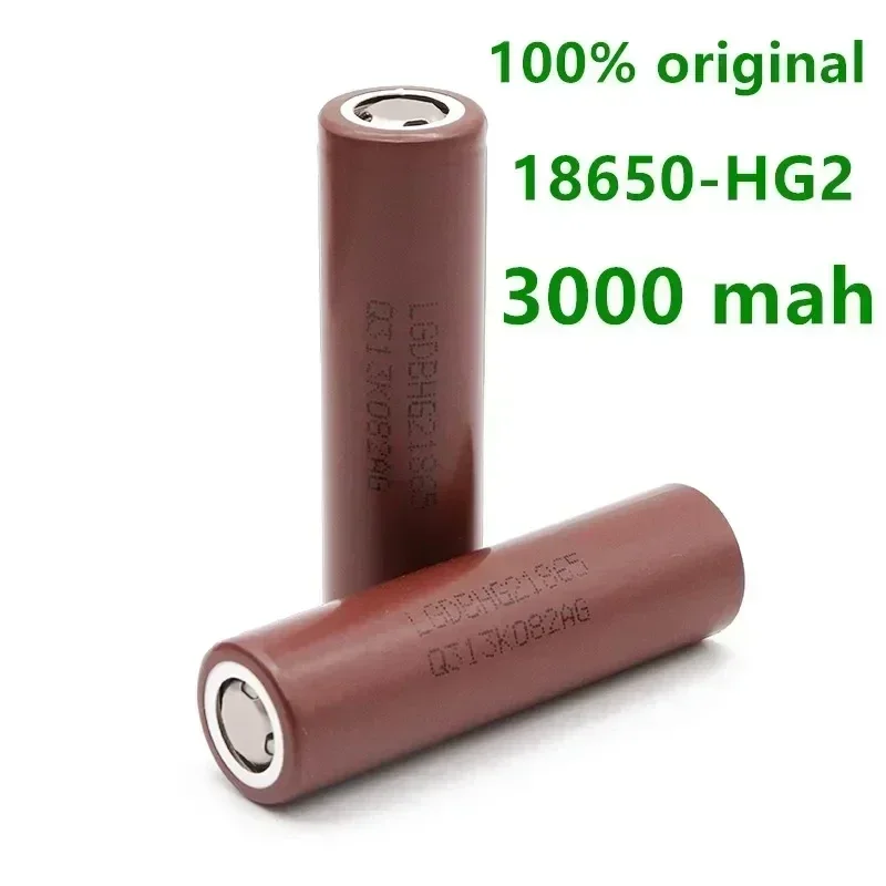 Rechargeable Battery Original 2024NEW Hot Selling 18650Battery Lithium-ion HG2 3.7V 3000MAHfor MicrophoneComputers