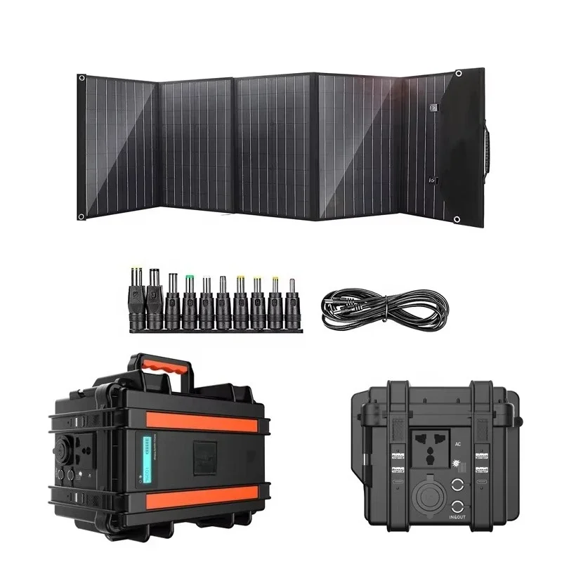 Solar Power System 300W 500 W 1000W 1500 W 2000W Portable Solar Generator 3000W