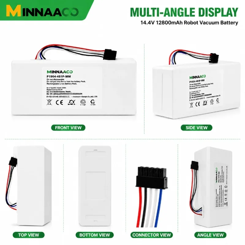 🔥100% Original Robot Battery 1C P1904-4S1P-MM for Xiaomi Mijia Vacuum Cleaner Sweeping Mopping Robot Replacement Battery C1