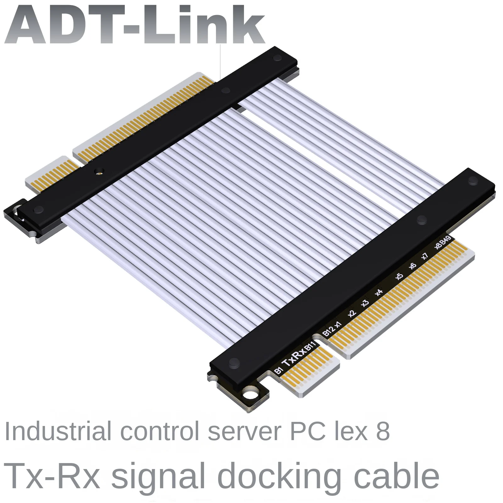 

ADT PCI-E Extension Cable x8 Male to Female pcie tx rx Signal switching cable 8x 4.0