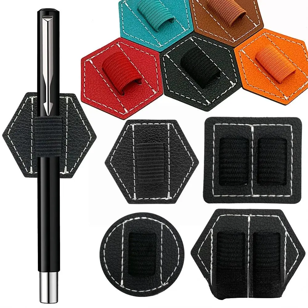 

2Pcs New Self-adhesive Stylus Pen Holder PU Elastic Band Pen Clip Strap Removable Tablet Touch Pen Holder for iPad