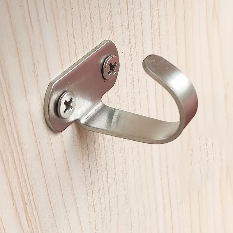 Picture 6: 5Pcs Under-Shelf Towel, Heavy Duty Hanger For Bathroom Cabinet Garage Stainless Steel Screw Mounted Ceiling Hooks,